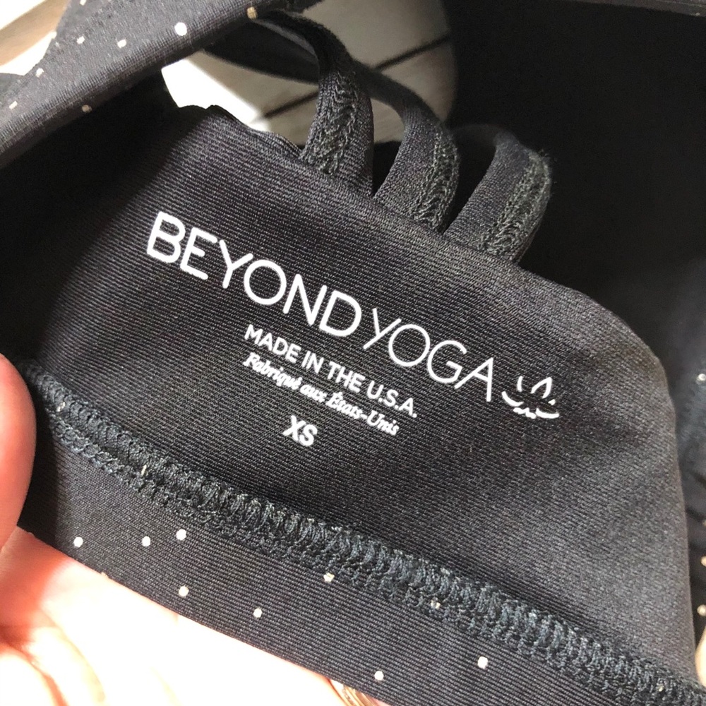NWT Beyond Yoga Drip Drop Sports Bra Black NWT - Picture 6 of 7